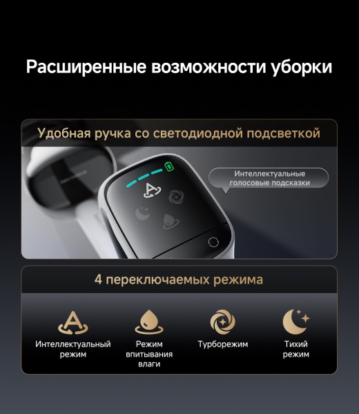 Беспроводной вертикальный пылесос Dreame Wet and Dry Vacuum G12 Pro
